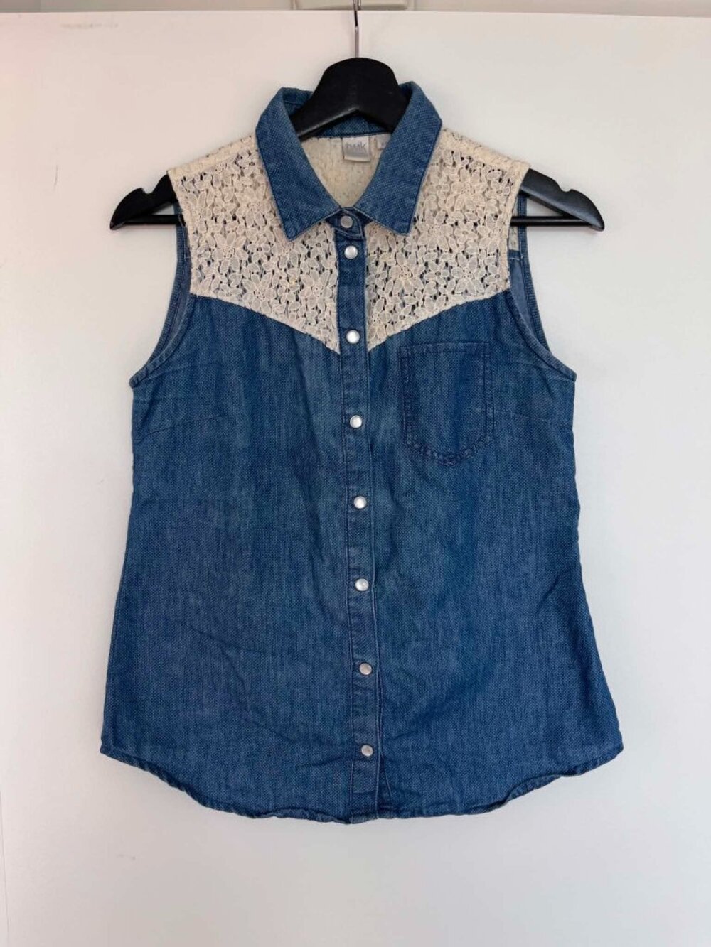 TWIK sleeveless denim tank top